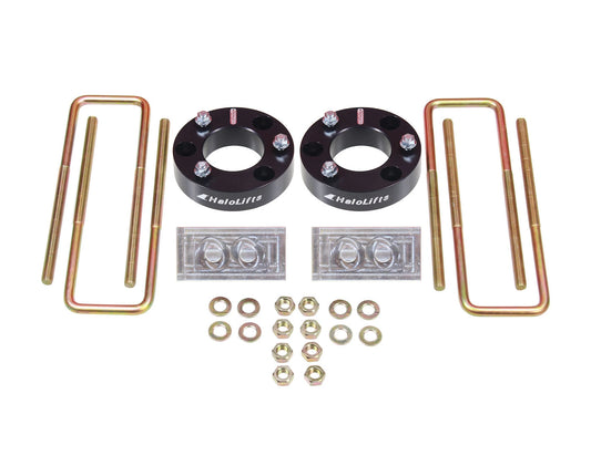 HaloLifts 2004-CURRENT Ford F150 2.5 Inch Lift Kit Front Spacers w/ Rear Blocks & U-Bolts