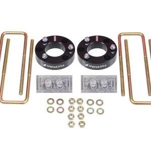 HaloLifts fits your 2007-CURRENT GM 1500 2.5" Front Spacers w/ Rear Blocks & U-Bolts