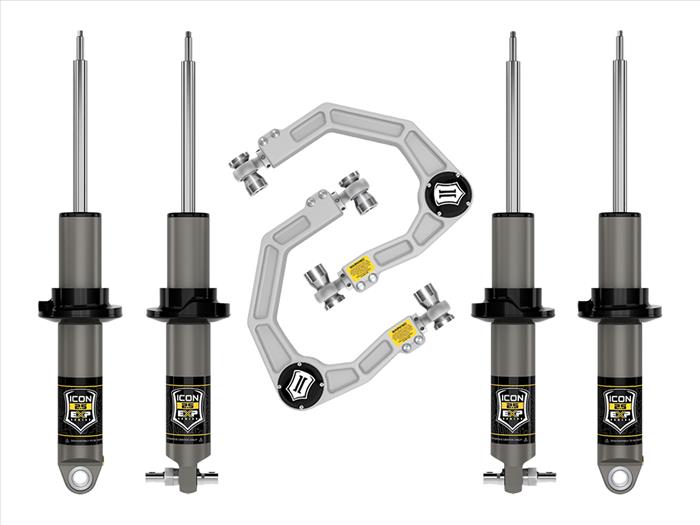 Icon 21-Current BRONCO HOSS 1.0 PKG 1.375-3" LIFT STAGE 2 SUSPENSION SYSTEM BILLET