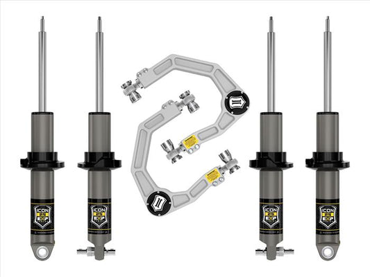 Icon 21-Current BRONCO HOSS 1.0 PKG 1.375-3" LIFT STAGE 2 SUSPENSION SYSTEM BILLET