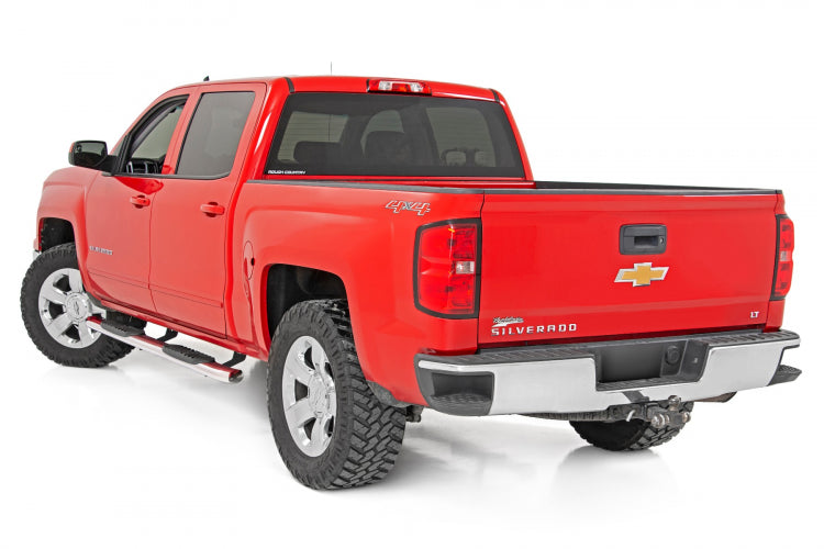 Rough Country OVAL STEPS STAINLESS GMC 07-19, Crew Cab