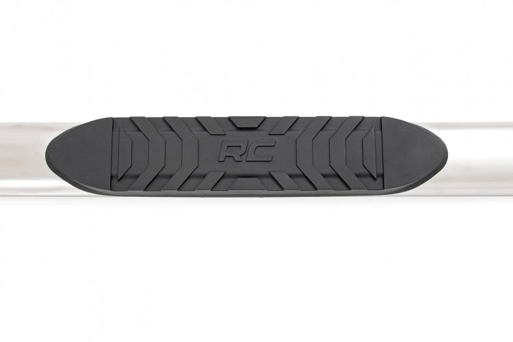 Rough Country OVAL STEPS STAINLESS GMC 07-19, Crew Cab