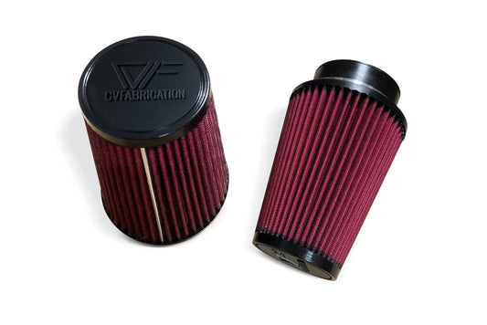 CVF Replacement 8 Inch Air Filters for F-150 Intakes (2x)