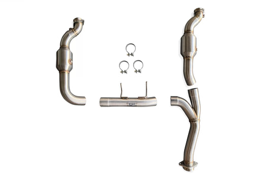 CVF Stainless Steel Catted Downpipes (2015-2020 Ford F-150 2.7L EcoBoost)