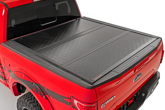 Rough Country Hard Low Profile Bed Cover (5'7" Bed for Ford F-150 (2021-2023)) and Ford F-150 Lightning (2022)