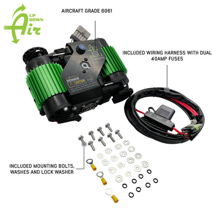 Brand_Up Down Air EGOI Permanent On Board Dual Motor Air Compressor System 6.1 CFM