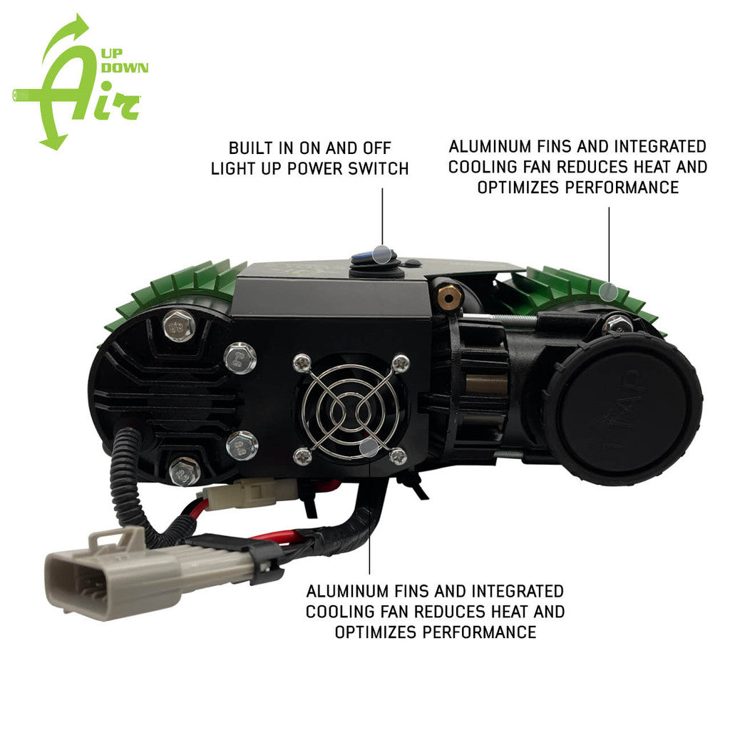 Brand_Up Down Air EGOI Permanent On Board Dual Motor Air Compressor System 6.1 CFM