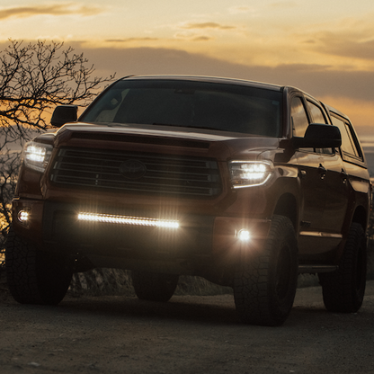 Heretic 6 Series Light Bar - 30 Inch: Black Bezel | Stainless Bolts | Combo Reflector | Clear Lens