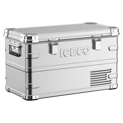 ICECO APL35 Aluminum Dual Zone 37QT Portable Cooler Silver