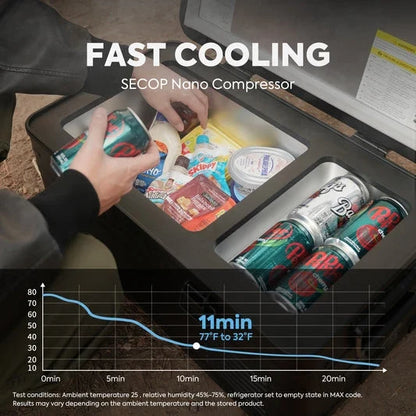 ICECO APL20 Aluminum Single Zone 21QT Portable Cooler Black