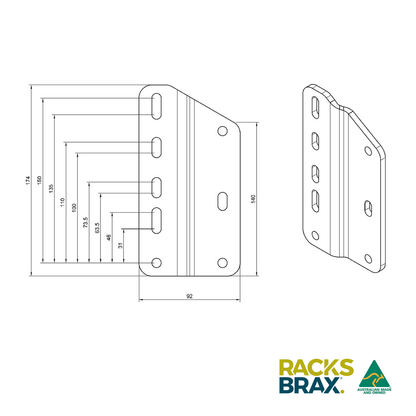 Racksbrax XD MULTI-AWN ADAPTOR (TRIPLE) [A]