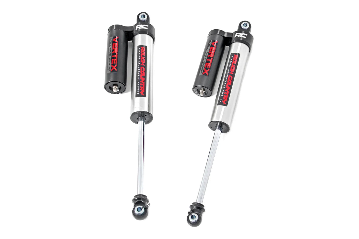 Rough Country Vertex 2.5 Reservoir Rear Shocks 0-3.5" | Ford F-150 4WD (2015-2025)